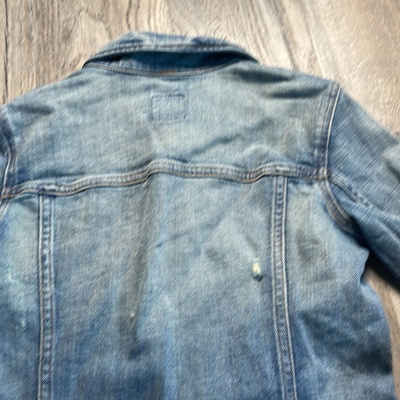 J.Crew Factory Distressed Denim Jacket, size xx small - Picture 10 of 10